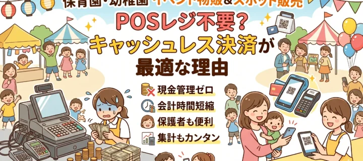 POSレジは不要？保育園や幼稚園のイベント物販やスポット販売にキャッシュレスが最適な理由